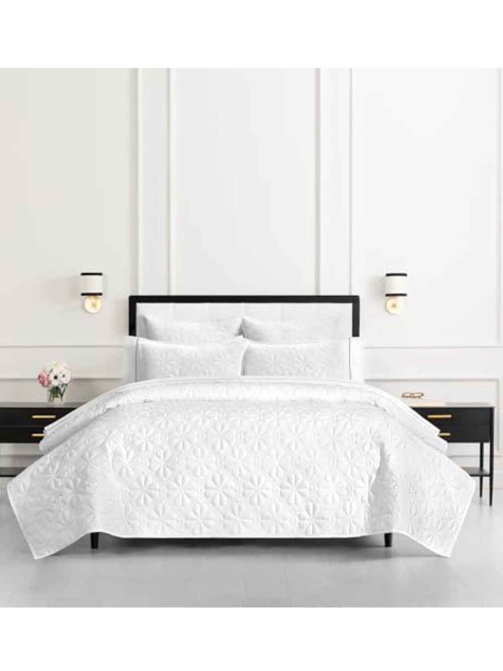 kate spade new york Spade Floral 3-Piece Full Queen Quilt Bedding Set New